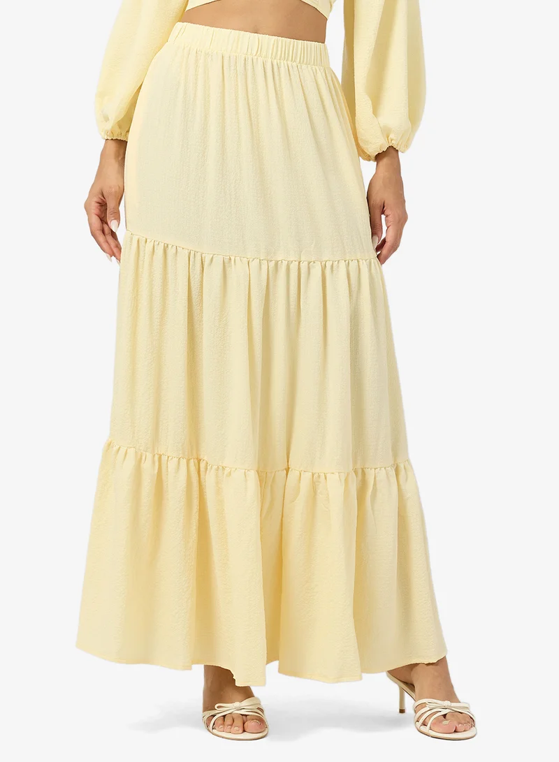 Ginger  Tie Up Top & A Line Skirt Coord Set for Women | Best Price UAE